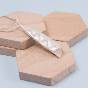 Silver Peapod Pendant
