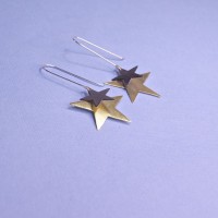 Silver Ara Star Earrings