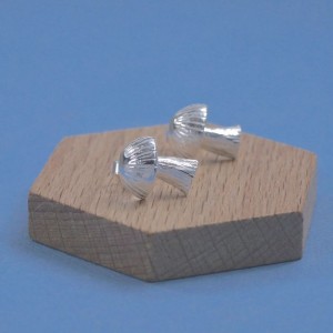 Silver Toadstool Studs