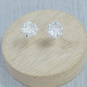 Silver Aster Studs