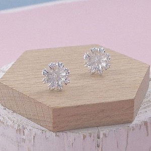 Silver Aster Studs