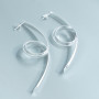 Silver Coil Earrings